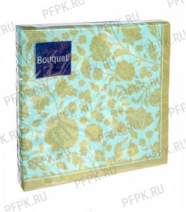 Салфетки бум. DESNA BOUQUET 33х33, 3-сл.,с рис. (20 листов) Анжелика Золото тифф..