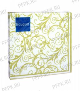 Салфетки бум. DESNA BOUQUET 33х33, 3-сл.,с рис. (20 листов) Очарование на белом ..