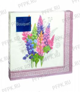 Салфетки бум. DESNA BOUQUET 33х33, 3-сл.,с рис. (20 листов) Полевые цветы [12/12..