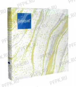 Салфетки бум. DESNA BOUQUET 33х33, 3-сл.,с рис. (20 листов) Золотой мрамор [12/1..
