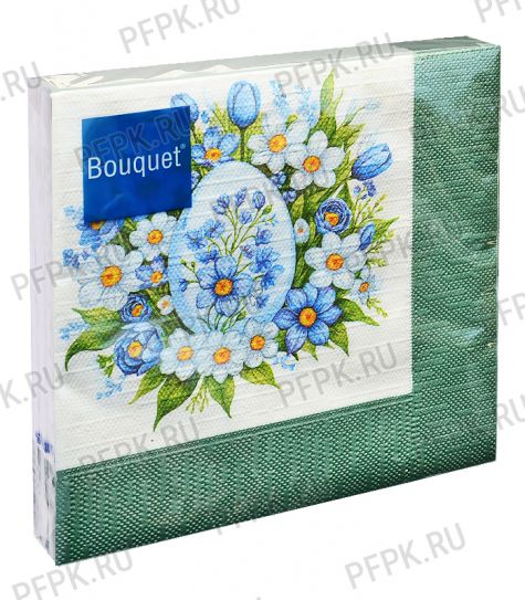 Салфетки бум. DESNA BOUQUET 33х33, 3-сл.,с рис. (20 листов) Пасха.Пасхальная открытка.Яйцо [12/12]