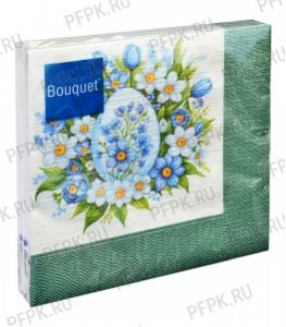 Салфетки бум. DESNA BOUQUET 33х33, 3-сл.,с рис. (20 листов) Пасха.Пасхальная открытка.Яйцо [12/12]