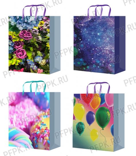 Сумочка бумажная 264х327х136 (L) (109-205) [12/120]