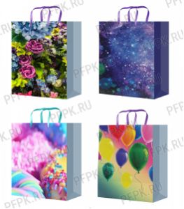 Сумочка бумажная 264х327х136 (L) (109-205) [12/120]