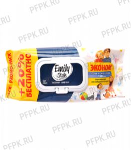 Салфетки влажн. Emily Style ЭКОНОМ с клапаном (уп. 120 шт.) Для всей семьи [1/14]