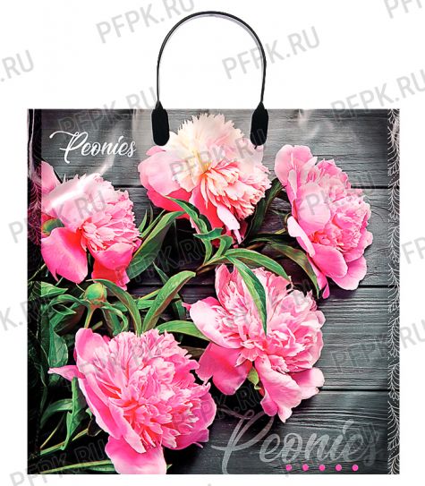 Пакет с пласт.руч. ФОТОПЕЧАТЬ 36х34 (85 мкм) ПЛР Пионы [10/100]