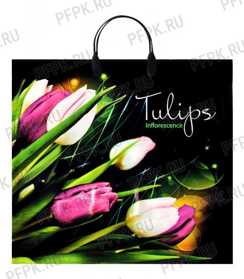 Пакет с пласт.руч. ФОТОПЕЧАТЬ 36х34 (85 мкм) ПЛР Тюлипс [10/100]