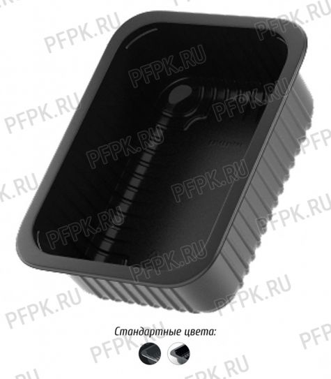 Емкость под запайку 187х137х50 РР, Черная [1/510]