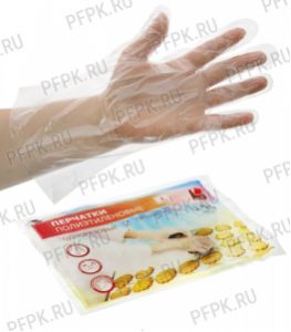 Перчатки полиэтиленовые ADM (уп. 100 шт.) L (DGL001L)(Без ЧЗ) [1/40]