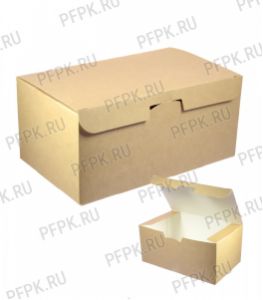 Коробка бум. для наггетсов 115х75мм h45мм крафт (M) ECO FAST FOOD BOX S DoECO [50/600]