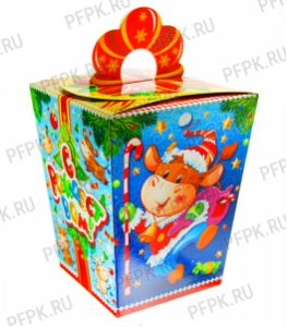 Коробка картон. 1200 гр Санта [1/130]