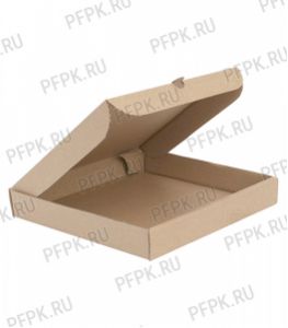 Коробка для пиццы 330х330х40 бурая [50/50]