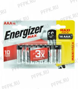Батарейки ENERGIZER Max LR3 (ААА) алкалин  (блистер 16 шт) [16/96]