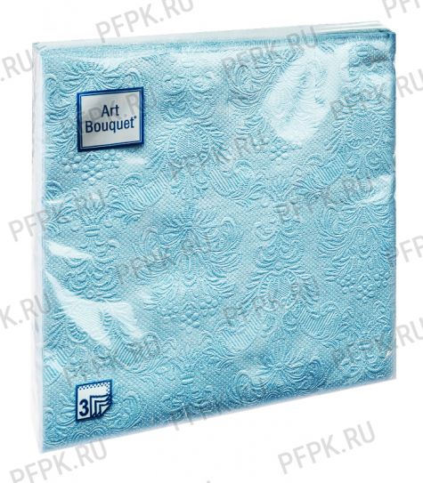 Салфетки бум. DESNA BOUQUET 33х33, 3-сл.,с рис. (16 листов) Барокко Перламутровый blue [12/12]