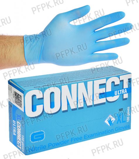 Перчатки нитриловые ЧЗ CONNECT (уп. 100шт./50пар) XL (ULTRA) [1/10]