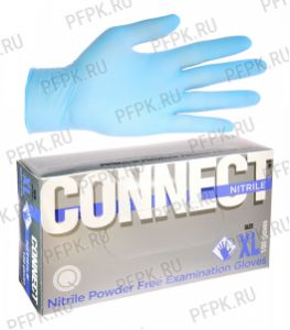 Перчатки нитриловые CONNECT (уп. 100шт./50пар) XL (NITRILE) [1/10]