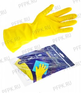 Перчатки латексные хозяйственные LIBRY XL (KHL004)(Без ЧЗ) [12/240]