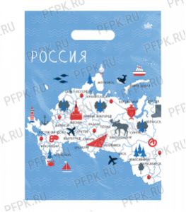 ГРЕЙ ГЛОСС, вырубная ручка 31,5х43 (50мкм) ПВД, ТИКО Наша страна [50/500]