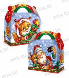 Коробка картон. 1300 гр Белочка [1/120]