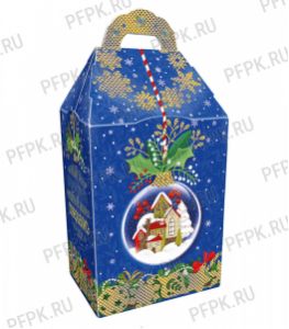 Коробка картон. 1200 гр Синий шар [1/120]