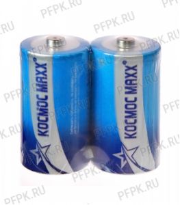 Батарейки КОСМОС MAXX R20 (D) солевые (спайка 2 шт) [24/288]