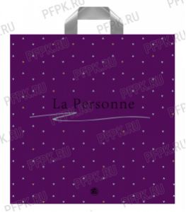 ПРЕМИУМ 40х40 (90 мкм) ПВД Персона (фиолетовый) [25/500]