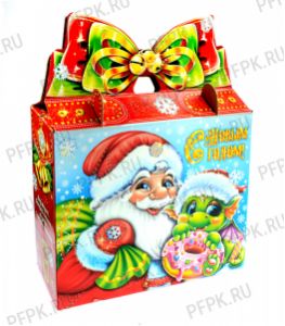 Коробка картон. 1200 гр Сюрприз с бантом Дракоша (2683МРЕ-03) [1/50]