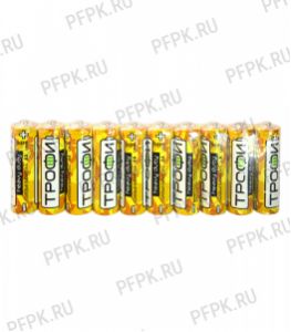 Батарейки ТРОФИ R6 (AA) солевые (спайка 10 шт) [60/1200]