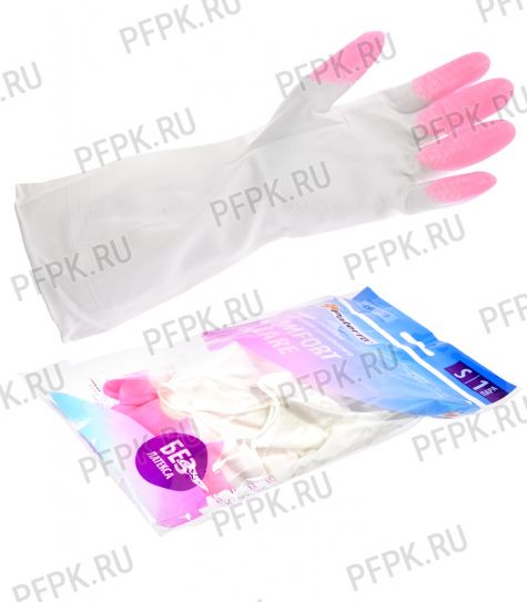 Перчатки виниловые PATERRA COMFORT AND CARE S (402-927)(Без ЧЗ) [1/24]