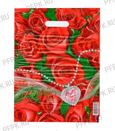 ВЕЛЬВЕТ, вырубная ручка, 30х40 (60мкм) ПВД L'amour [25/1000]