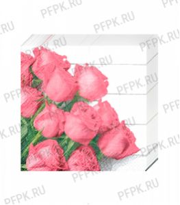 Салфетки бум. GRAND PERO DELUXE 33х33, 3-сл.,с рис. (20 листов) Розы [12/12]