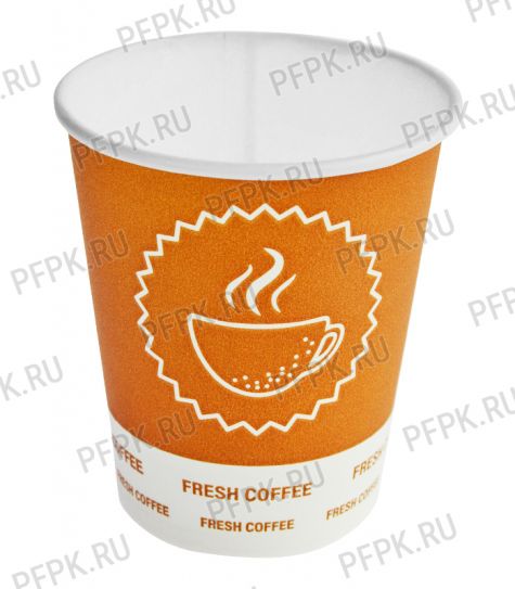 Стакан 250 мл бумажный с рисунком Fresh Coffee [1000/1000]
