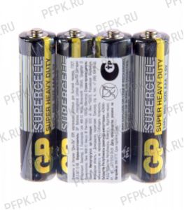 Батарейки GP Supercell R3 (AAA) солевые (спайка 4 шт) [40/1000]