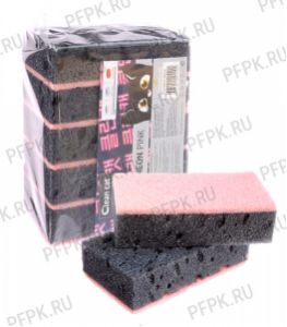 Губки для посуды 5 CLEANCAT Black Home (набор из 5 шт.) Neon Pink [1/25]
