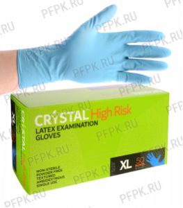 Перчатки латексные CRYSTAL HIGH RISK (Хай риск) XL [25/250]