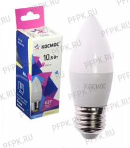 Лампа светодиодная Космос CN 10.5W E27 3000K LED10.5wCNE2730 [10/80]