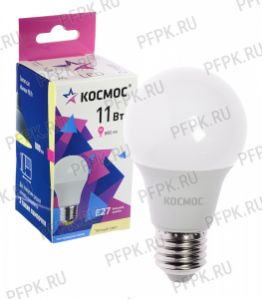 Лампа светодиодная Космос A60 11W E27 3000K LED11wA60E2730 [10/80]