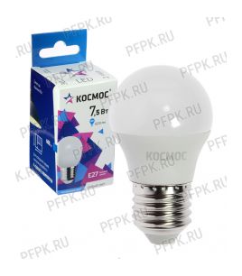 Лампа светодиодная Космос GL45 7.5W E27 4500K LED7.5wGL45E2745 [10/80]