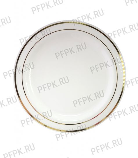 Тарелка D=230 Кайма золото [уп. 10 шт.] DELUXE GOLD [1/20]