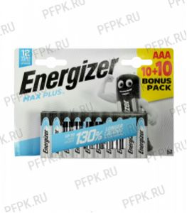 Батарейки ENERGIZER Max Plus LR3 (ААА) алкалин  (блистер 20 шт) [20/120]