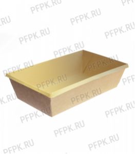 Емкость бум. V800мл OneClick крафт (без крышки) OCbot800/В [50/300]