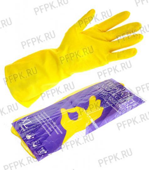 Перчатки латексные хозяйственные For Professional XL (400-303) [12/240]