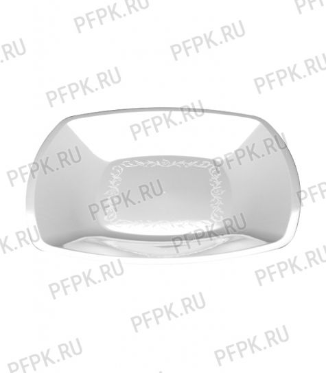 Тарелка квадратная 180х180мм (в мелкой расфасовке) [уп. 6 шт.] РР, Белая [1/25]