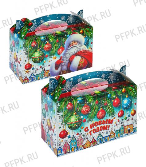 Коробка картон. 500 гр Елки [1/325]
