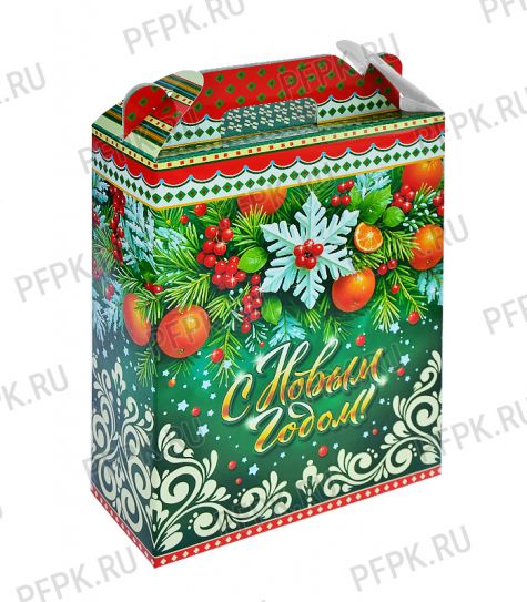 Коробка картон. 1000 гр Зимняя [1/175]