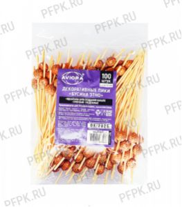 Пики для канапе БУСИНА ЭТНО 12см (100 шт. в уп.) AVIORA (491-050) [1/50]