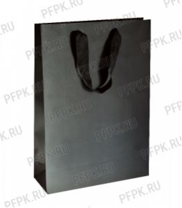 Сумочка бумажная 25х36х10 МЕГА (SPL) SPL25 Black [10/200]