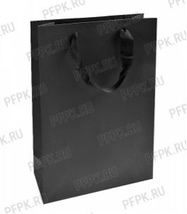 Сумочка бумажная 25х36х10 МЕГА (SPL) SPL26 Black [10/200]