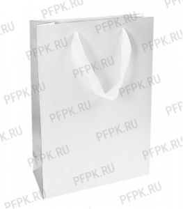 Сумочка бумажная 25х36х10 МЕГА (SPL) SPL26 White [10/200]