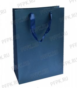Сумочка бумажная 25х36х10 МЕГА (SPL) SPL26 Blue [10/200]